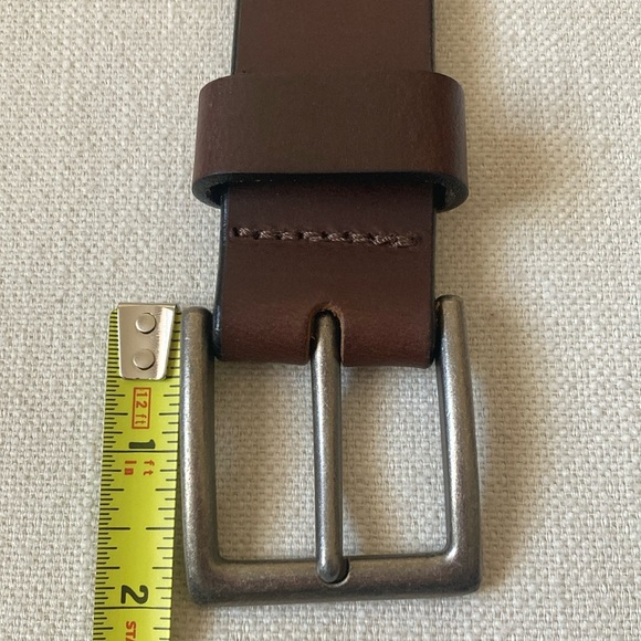BISON | 38mm Box Canyon Brown Belt with Silver Buckle - Size 42 - Picture 2 of 16